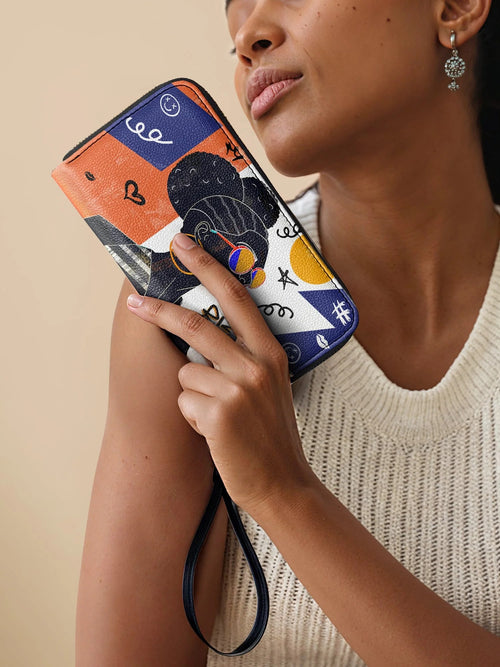 Afroyla "Sanaa" Salt Pop Wallet