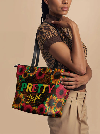 Afroyla "Solya" Leather Tote Bag