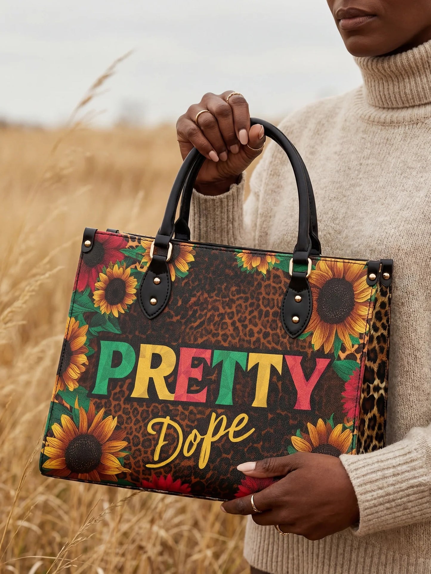 Afroyla "Solya" Leather Handbag