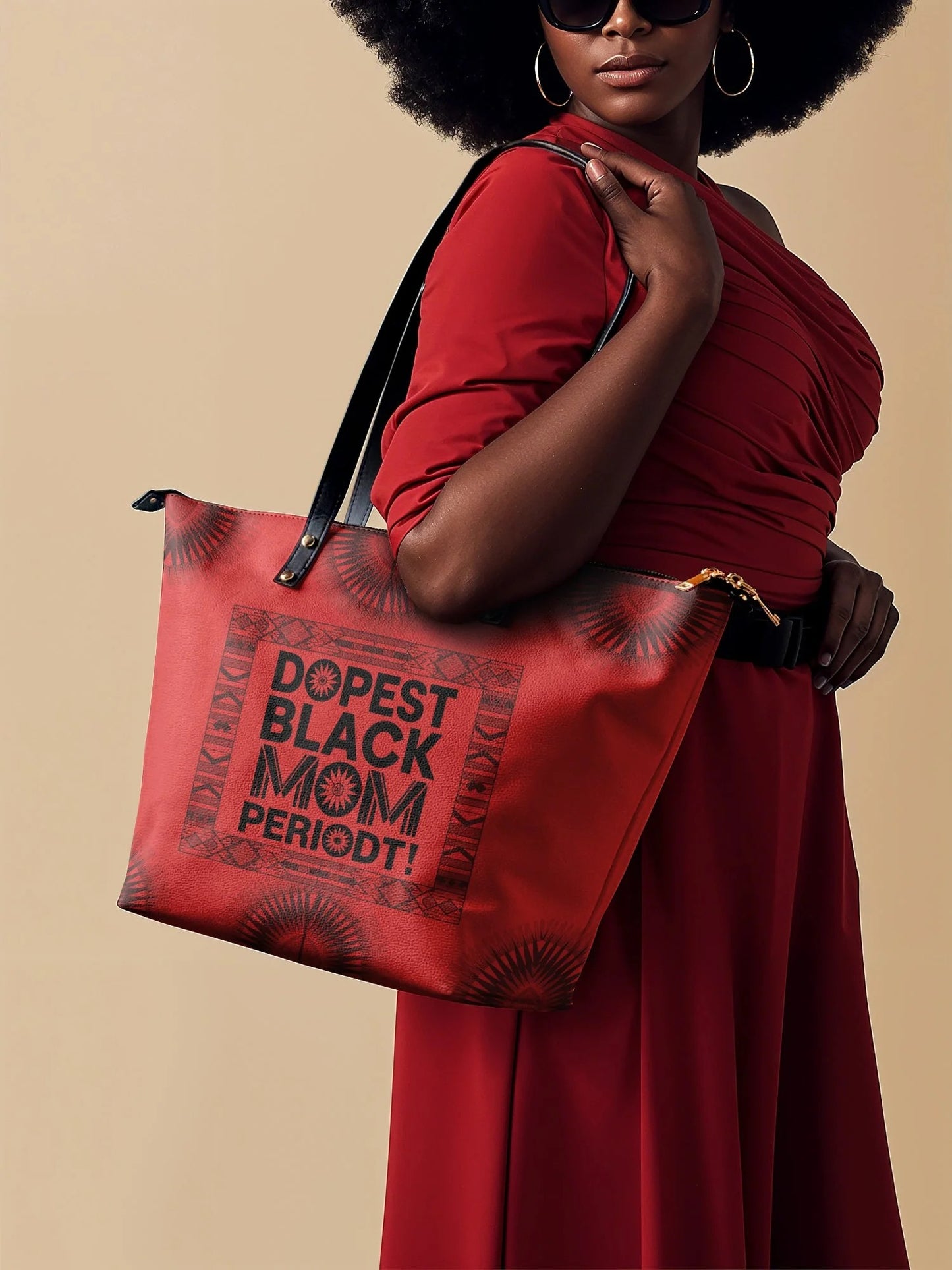 Afroyla "Tajimom" Leather Tote Bag