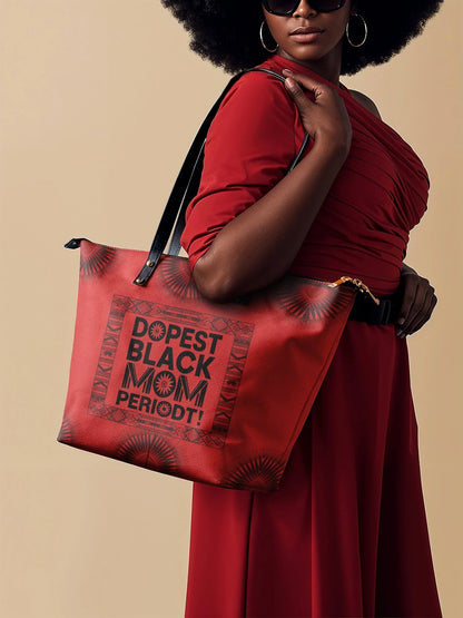 Afroyla "Tajimom" Leather Tote Bag