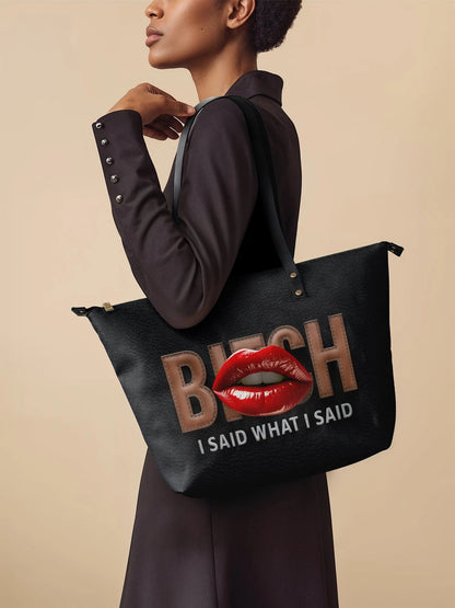 Afroyla "Teyana" Leather Tote Bag