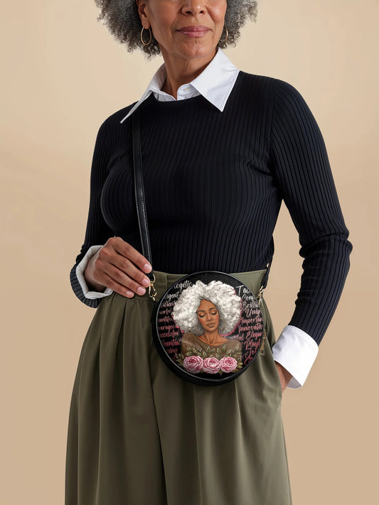 Afroyla "Zalina" Circle Crossbody Bag