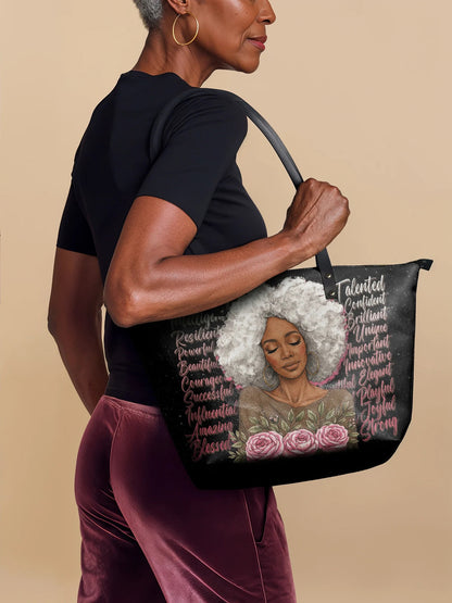 Afroyla "Zalina" Leather Tote Bag