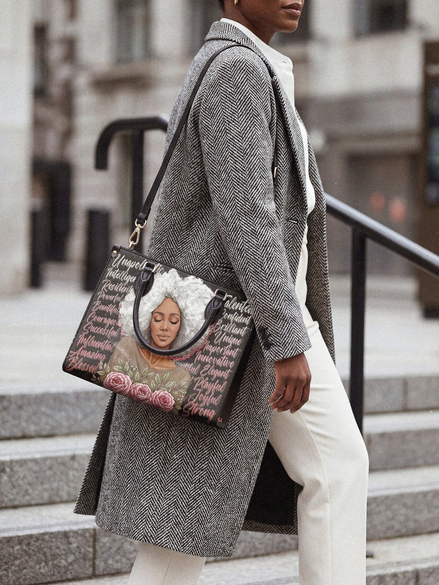 Afroyla "Zalina" Leather Handbag