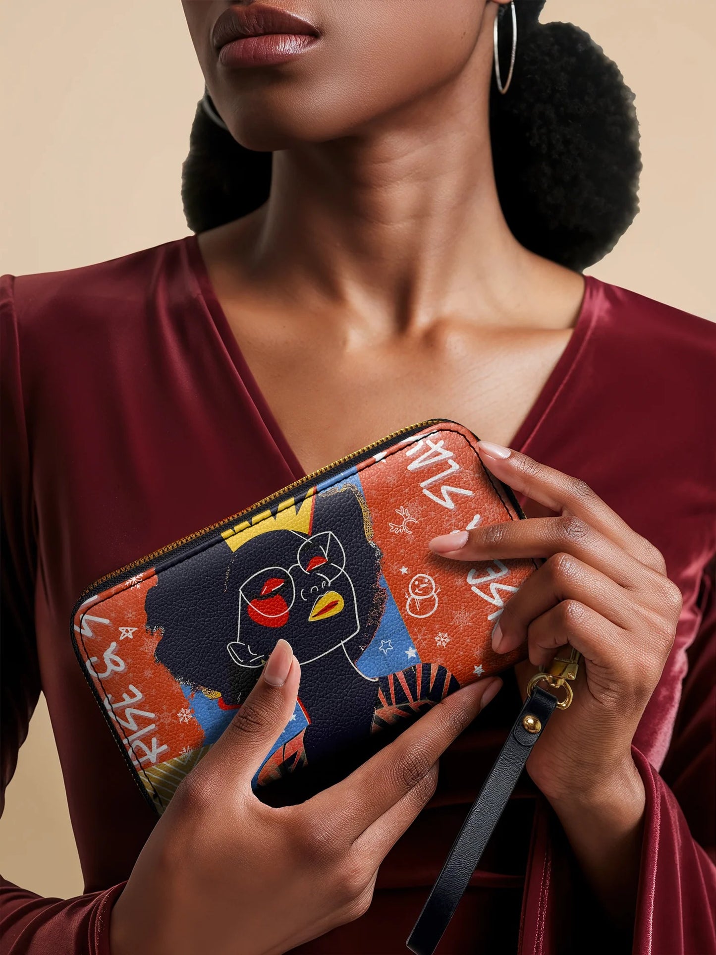 Afroyla "Aina" Frosted Cherry Wallet