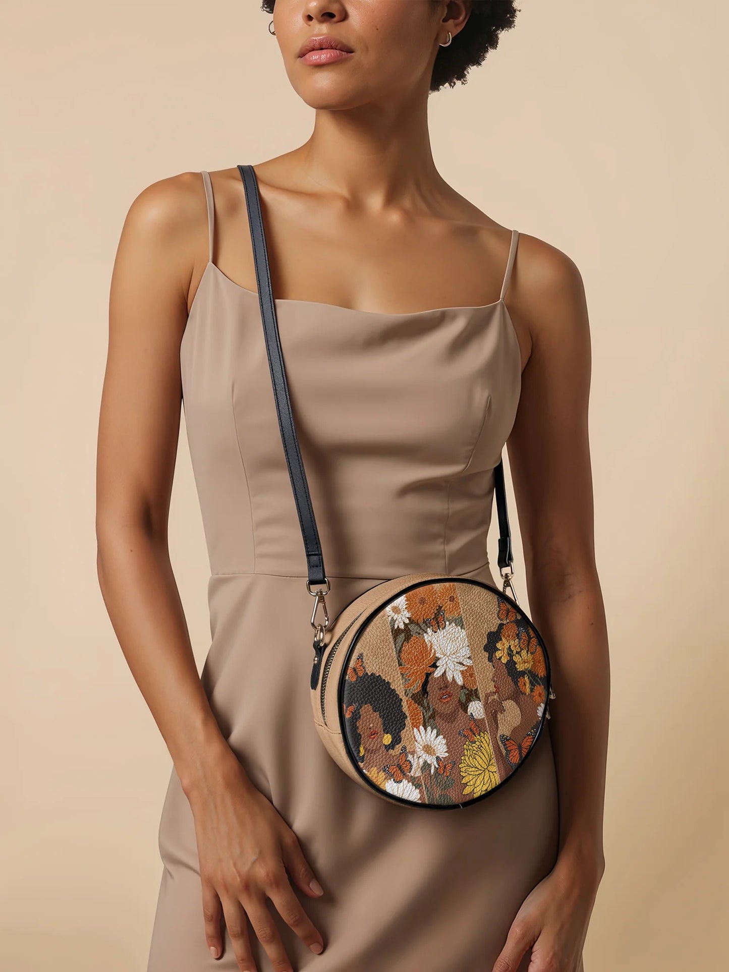 Afroyla "Ayira" Circle Crossbody Bag