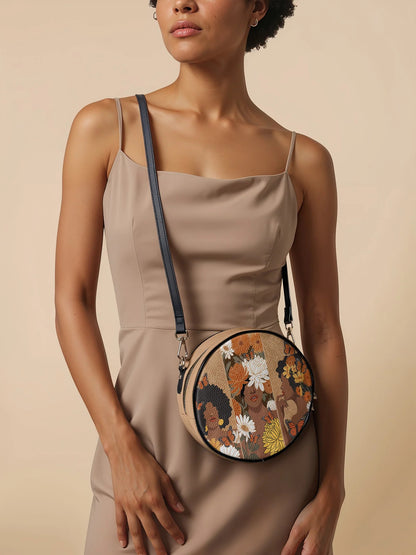 Afroyla "Ayira" Circle Crossbody Bag