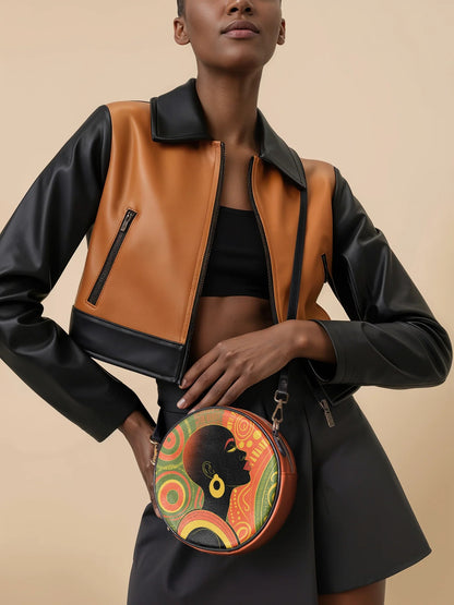 Afroyla "Baldisa" Circle Crossbody Bag