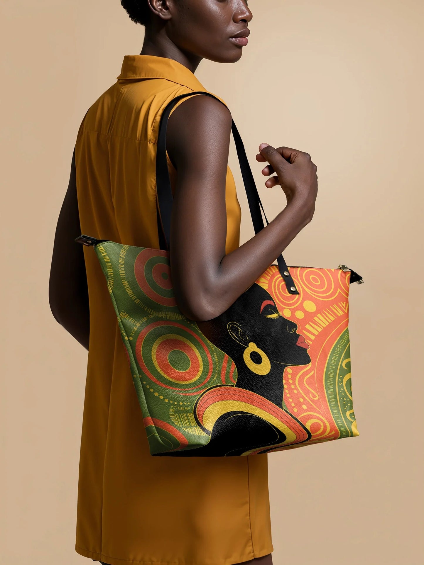 Afroyla "Baldisa" Leather Tote Bag