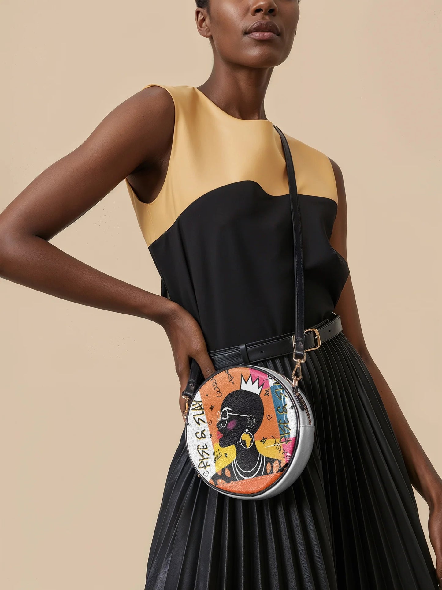 Afroyla "Baridi" Circle Crossbody Bag