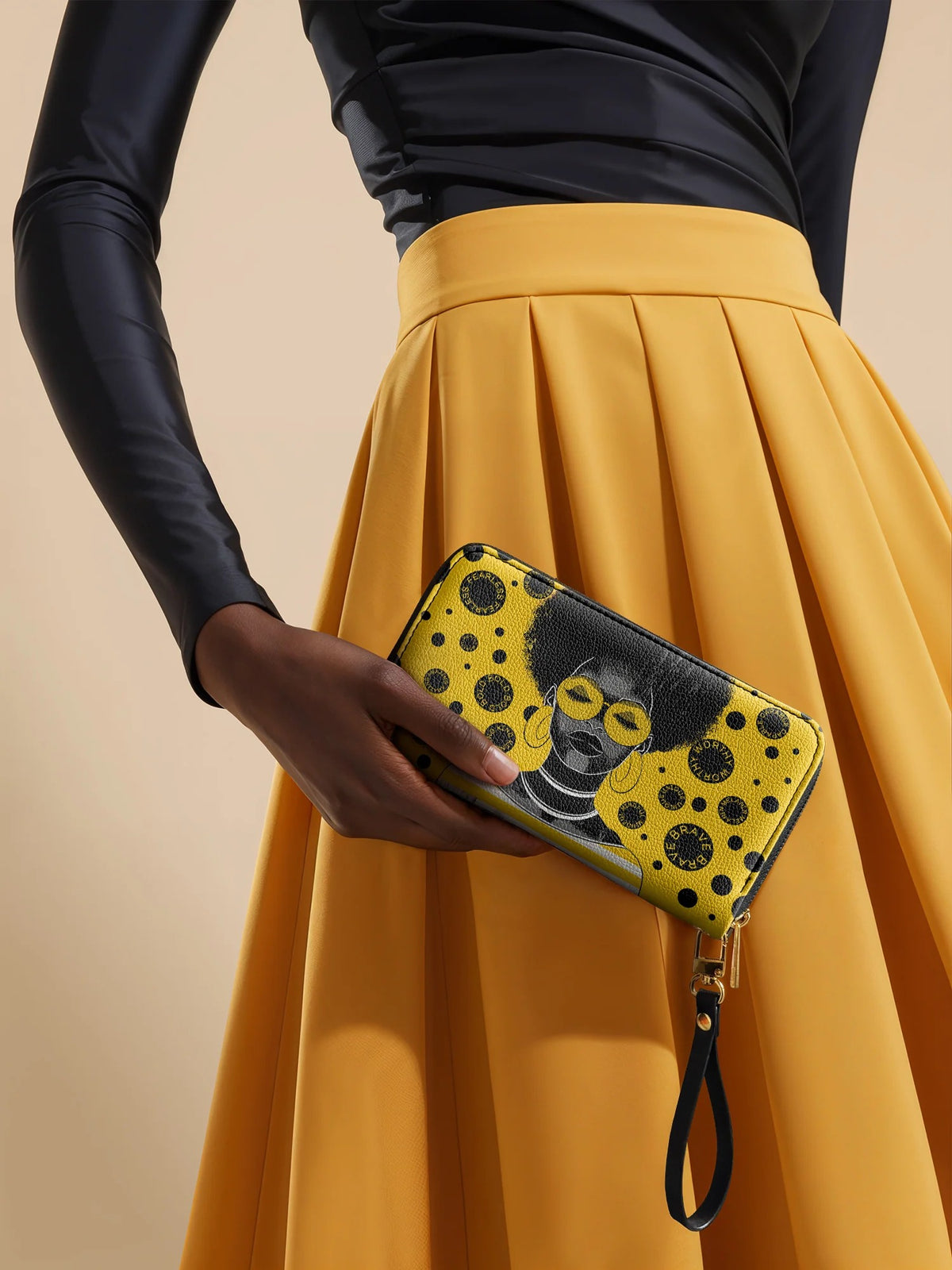 Afroyla "Fahari" Marigold Pop Wallet
