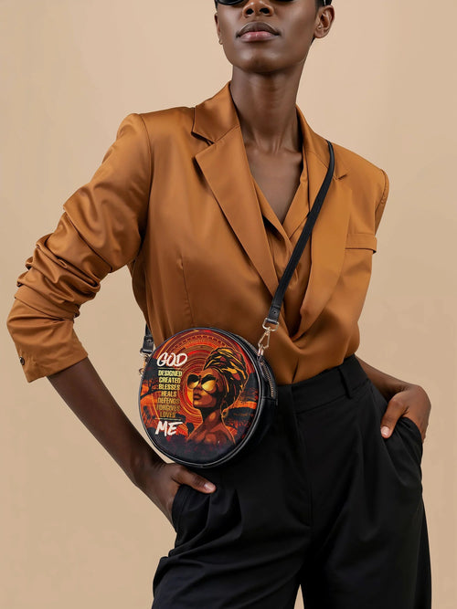 Afroyla "Aseda" Circle Crossbody Bag
