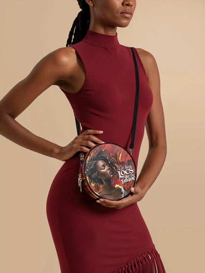 Afroyla "Locella" Circle Crossbody Bag
