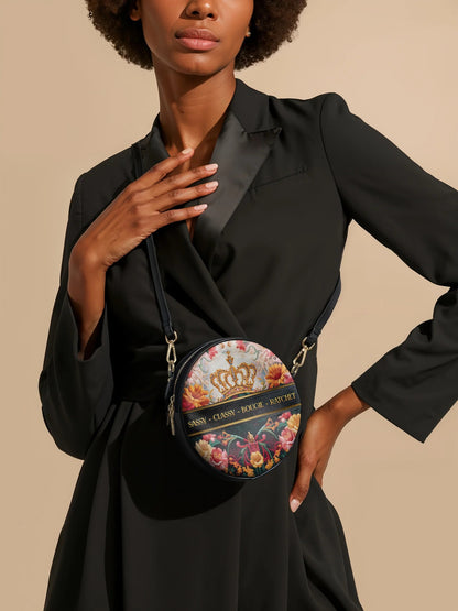 Afroyla "Naija Royale" Circle Crossbody Bag