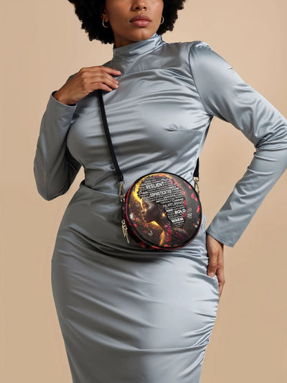 Afroyla "Aurenna" Circle Crossbody Bag