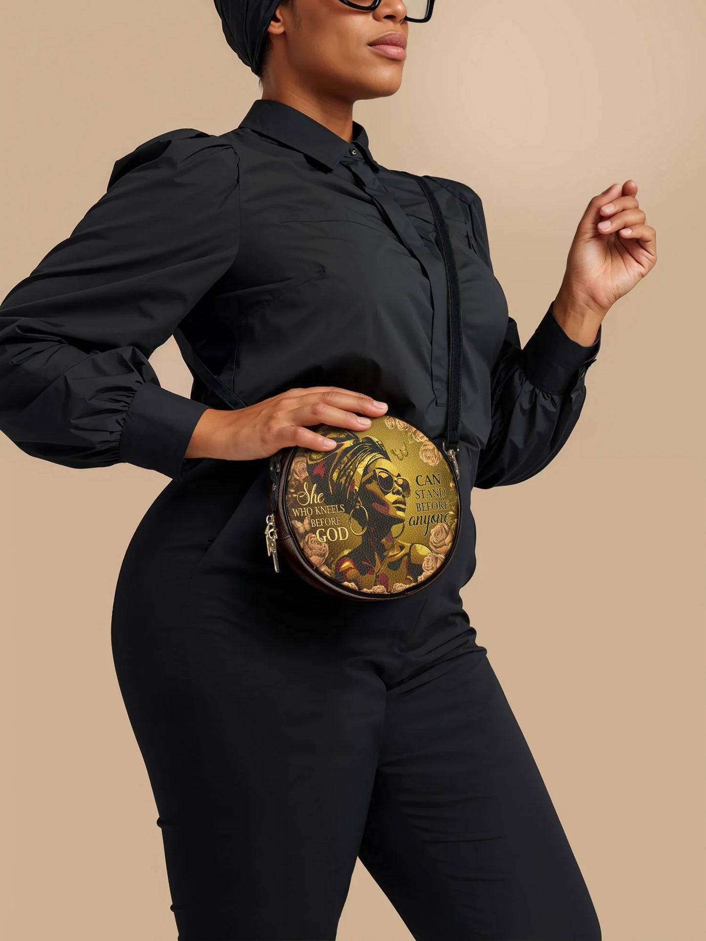 Afroyla "Godfidence" Circle Crossbody Bag