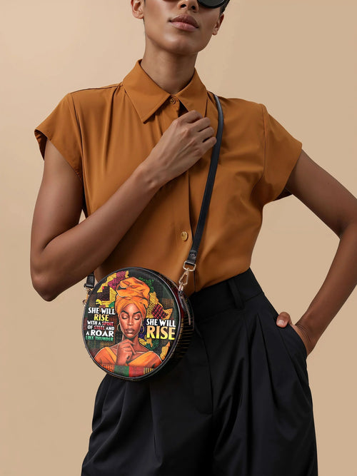 Afroyla "Thundara" Circle Crossbody Bag