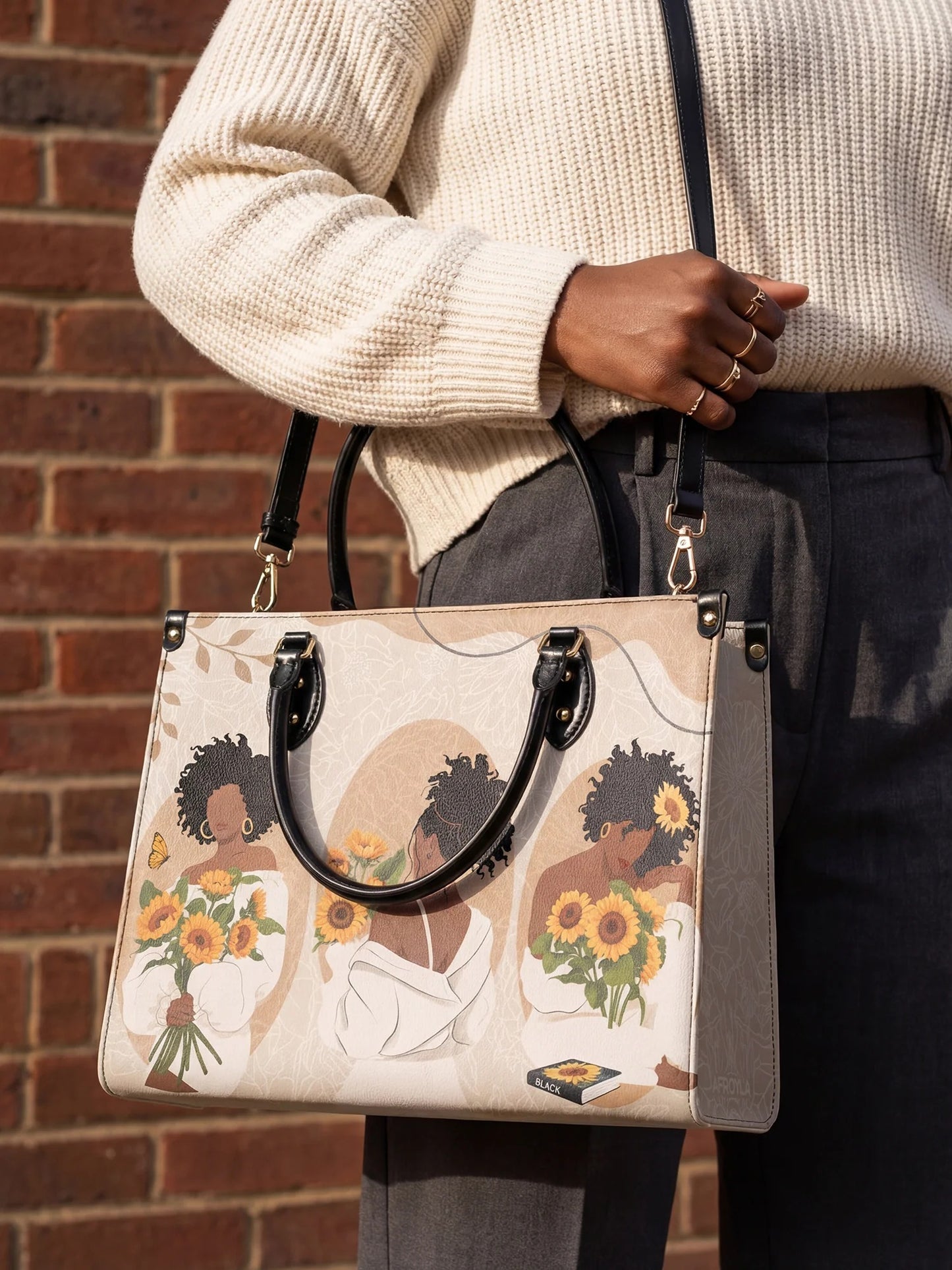 Afroyla "Solina" Leather Handbag