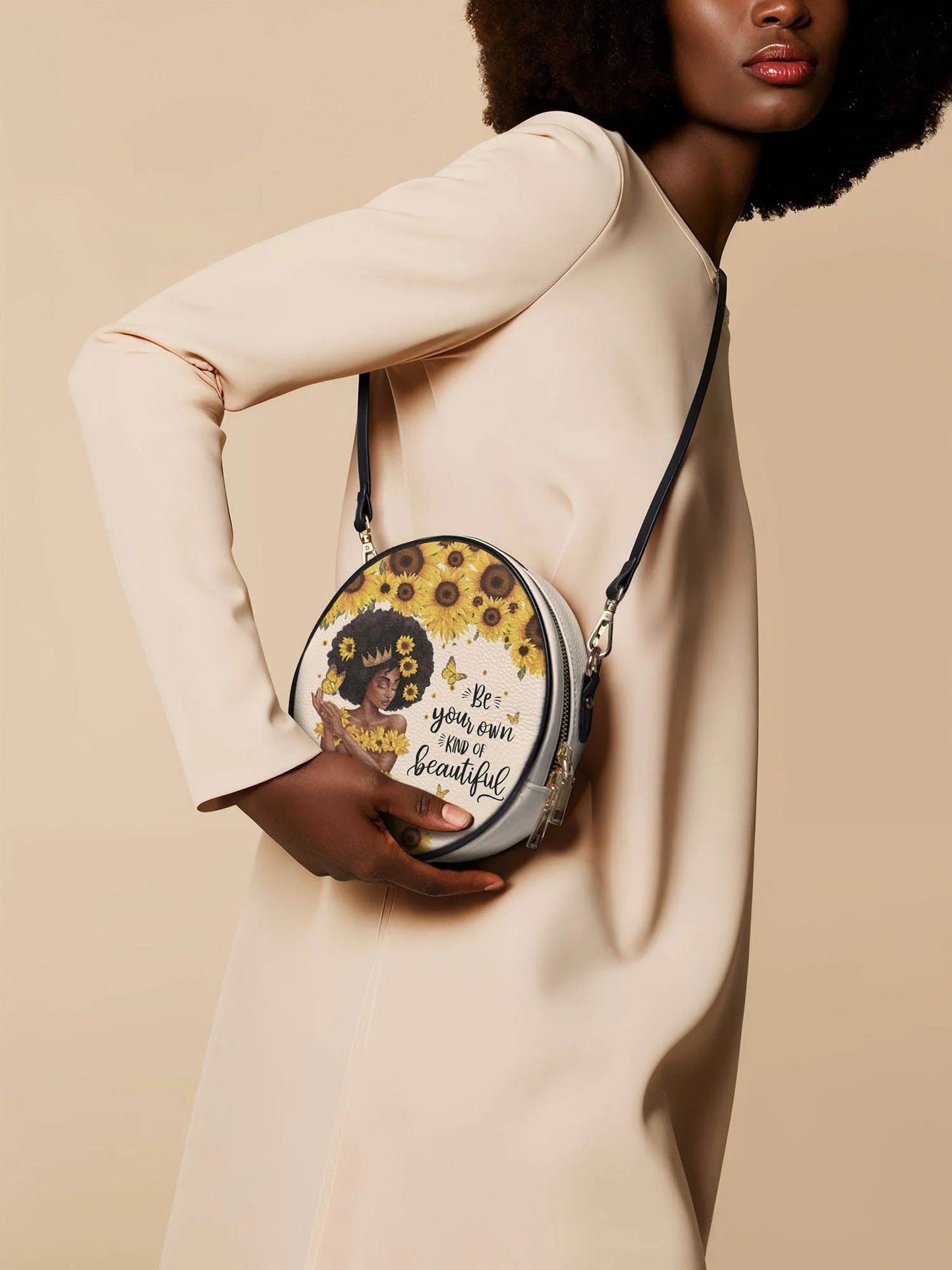 Afroyla "Zuriya" Circle Crossbody Bag