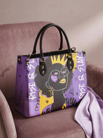 Afroyla "Aina" Grape Soda Leather Handbag