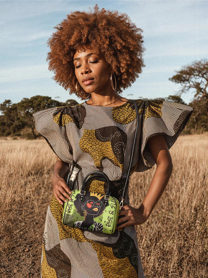 Afroyla "Aina" Lime Pop Mini Satchel