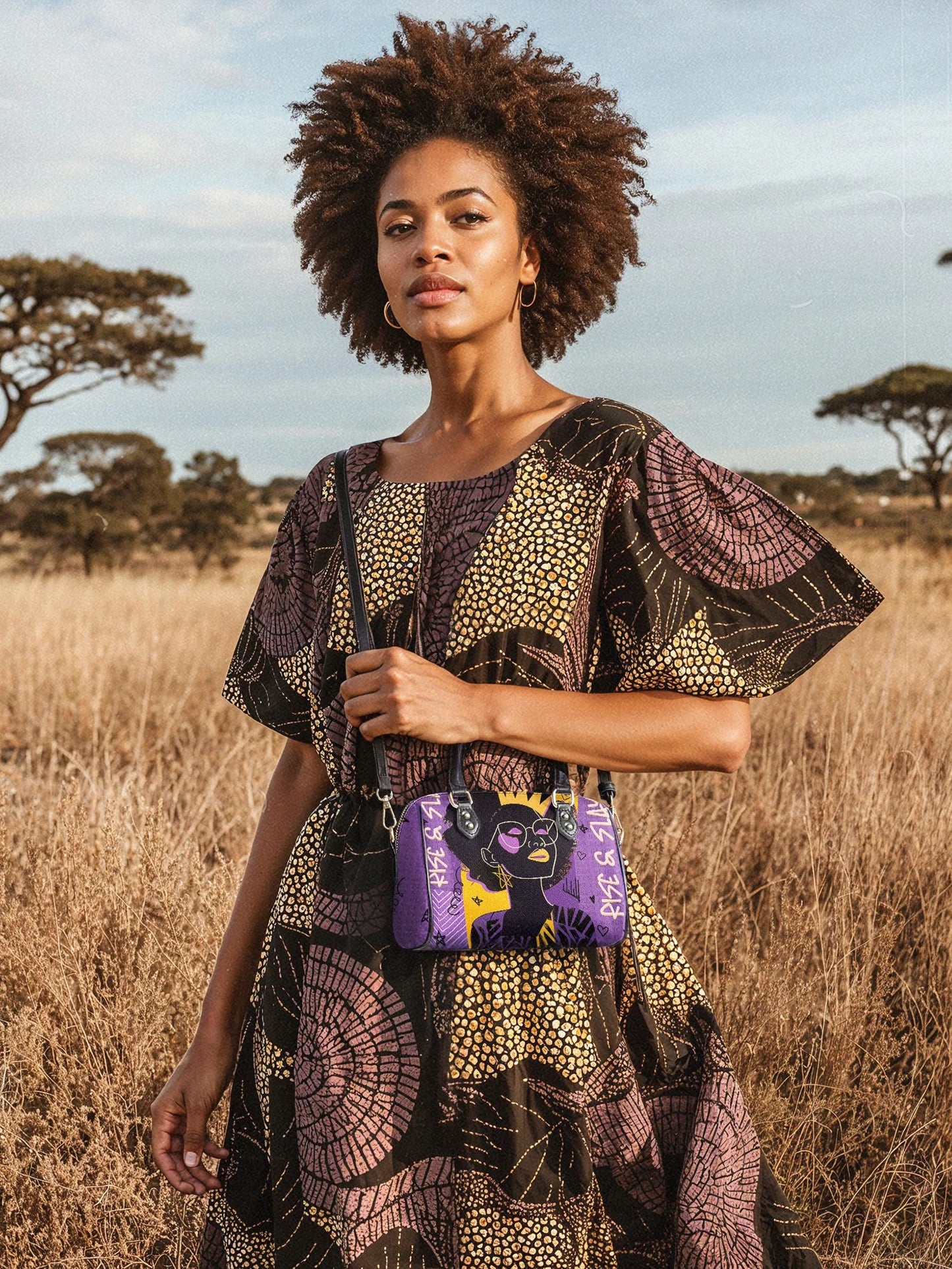 Afroyla "Aina" Grape Soda Mini Satchel
