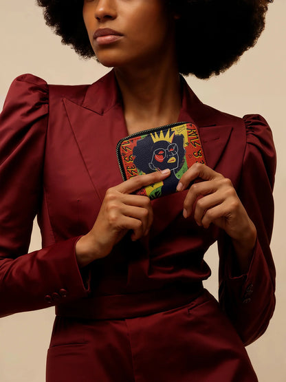 Afroyla "Aina" Flame Red Mini Wallet
