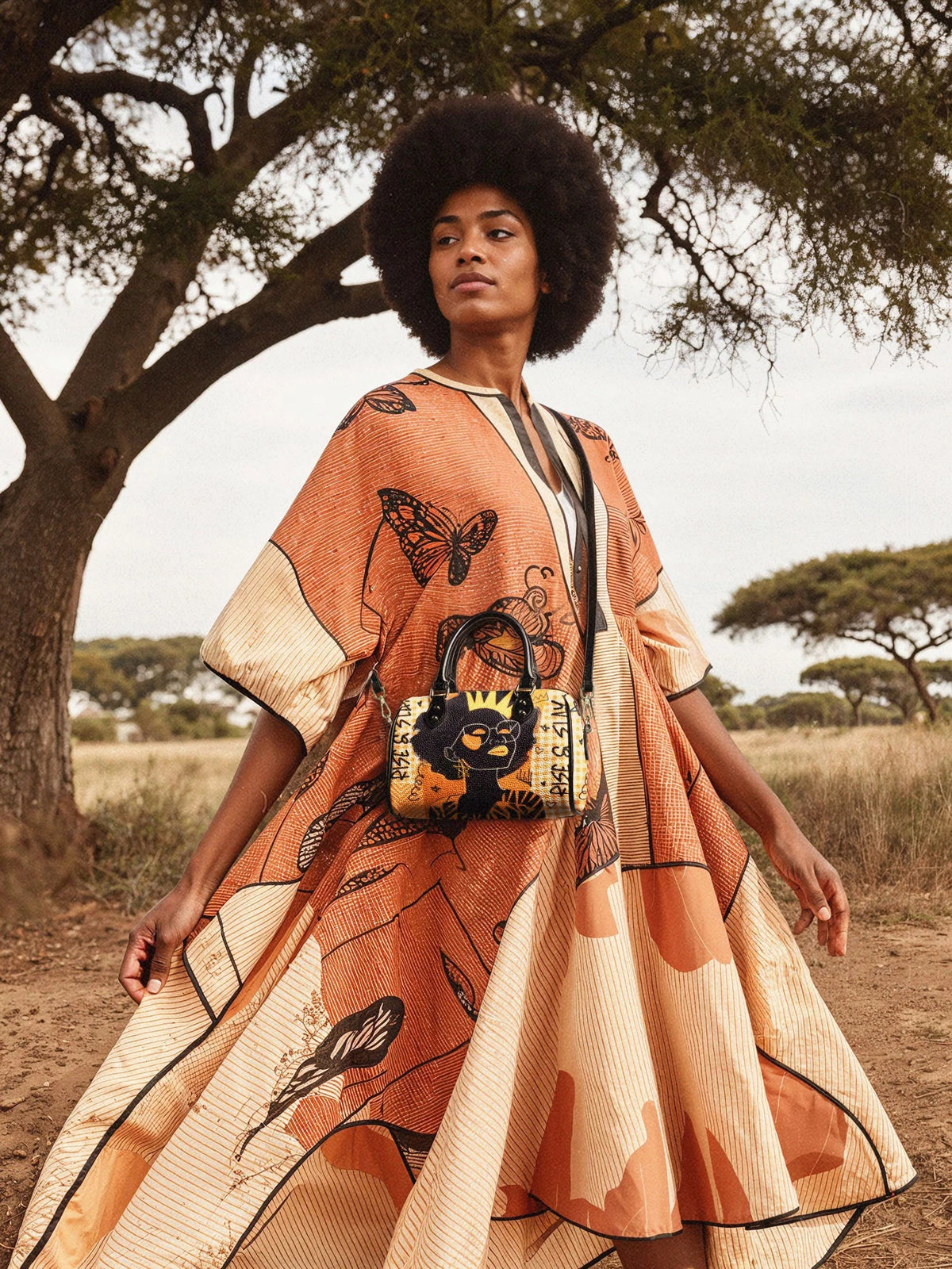 Afroyla "Aina" Honeycomb Mini Satchel