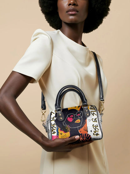 Afroyla "Aina" Coconut White Mini Satchel