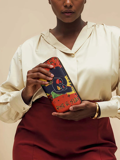Afroyla "Aina" Flame Red Wallet