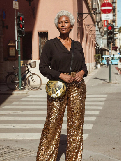 Afroyla "Amahle" Circle Crossbody Bag