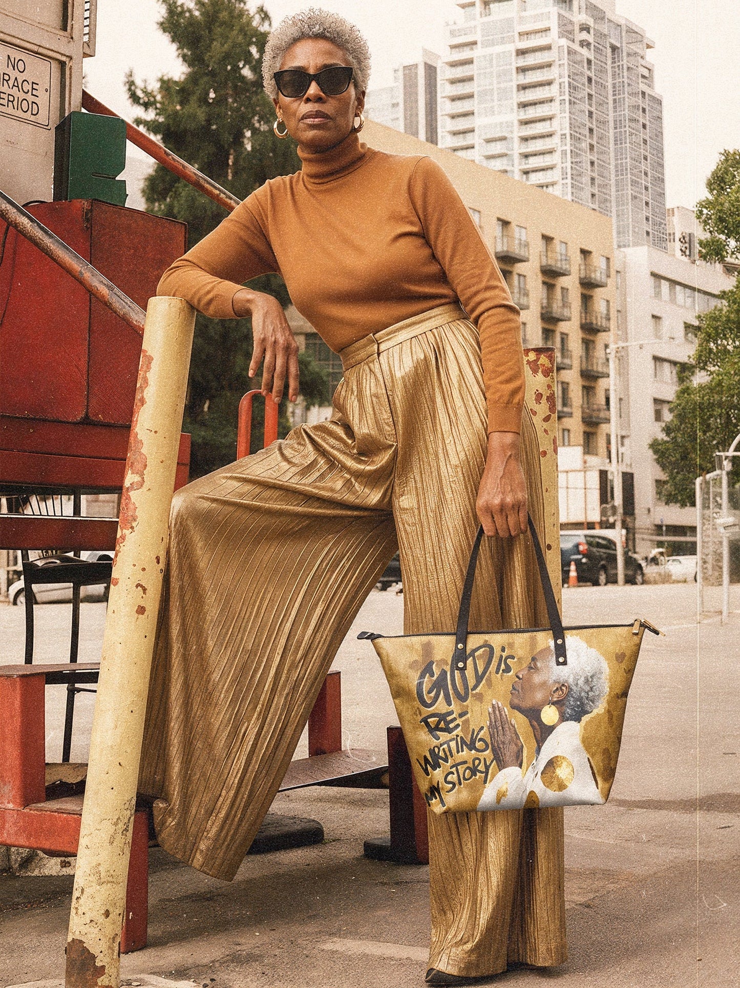 Afroyla "Amahle" Leather Tote Bag