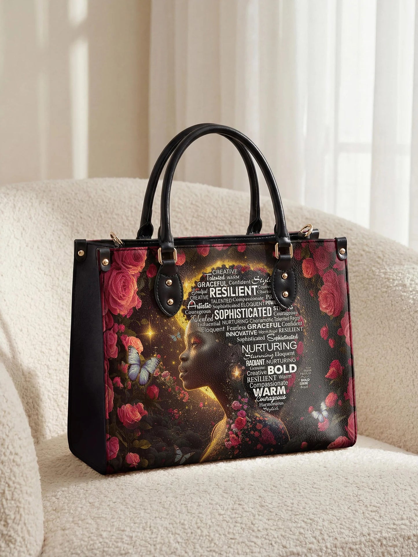 Afroyla "Aurenna" Leather Handbag
