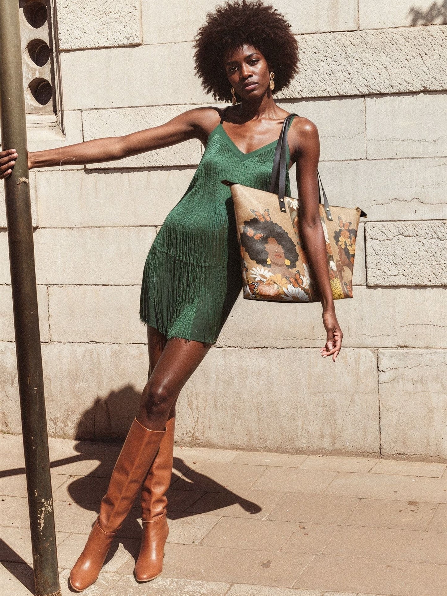 Afroyla "Ayira" Leather Tote Bag