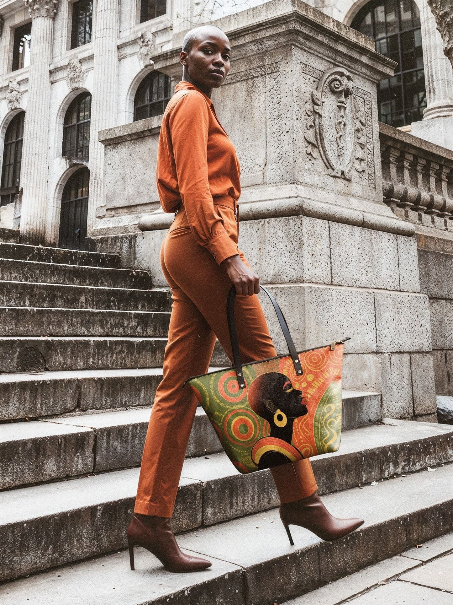Afroyla "Baldisa" Leather Tote Bag