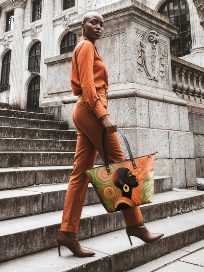 Afroyla "Baldisa" Leather Tote Bag