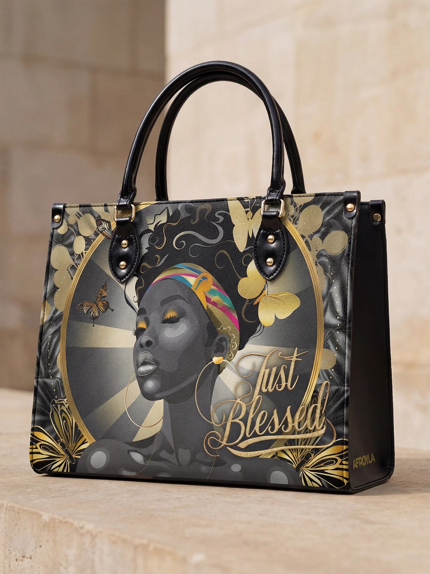 Afroyla "Barakaya" Leather Handbag