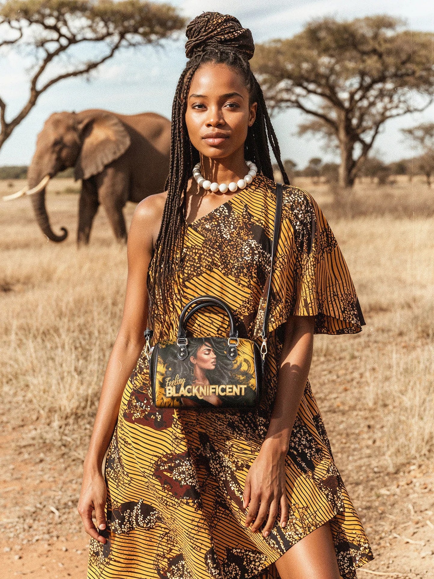 Afroyla "Blacknificent" Mini Satchel
