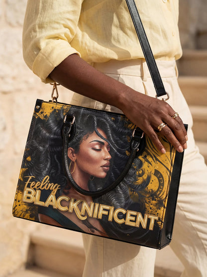 Afroyla "Blacknificent" Leather Handbag