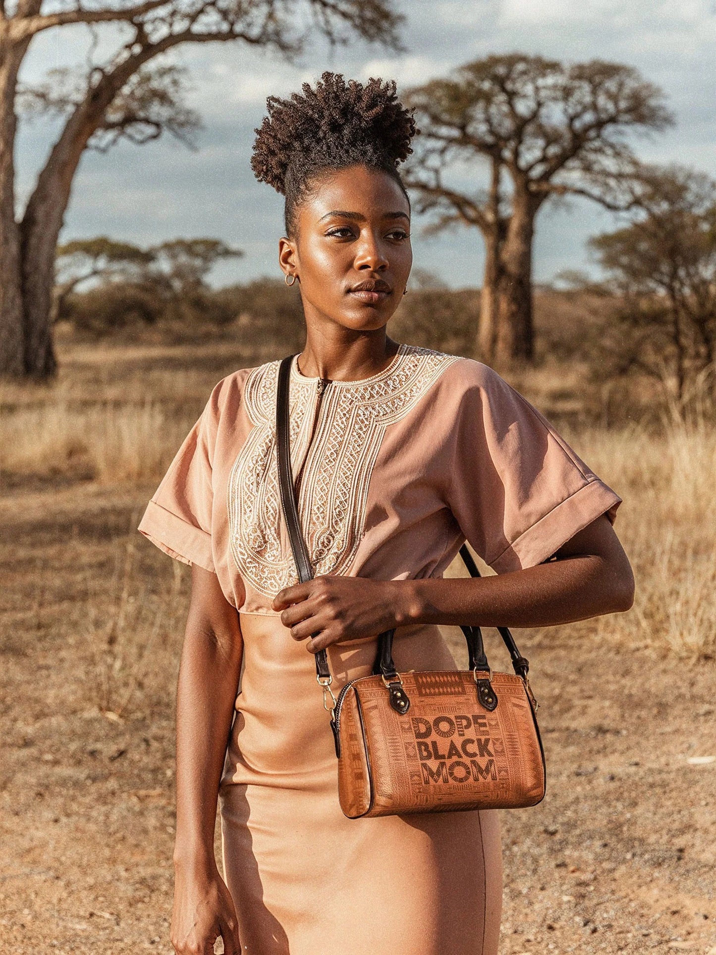 Afroyla "Dope Black Mom" Mini Satchel