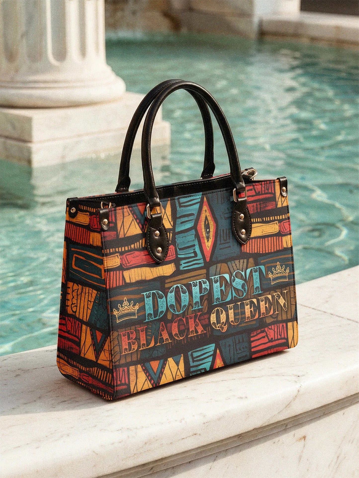 Afroyla "Dopeya" Leather Handbag