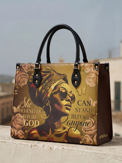 Afroyla "Godfidence" Leather Handbag