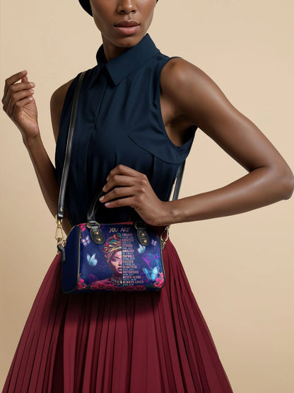 Afroyla "Imani" Blue Orchid Mini Satchel