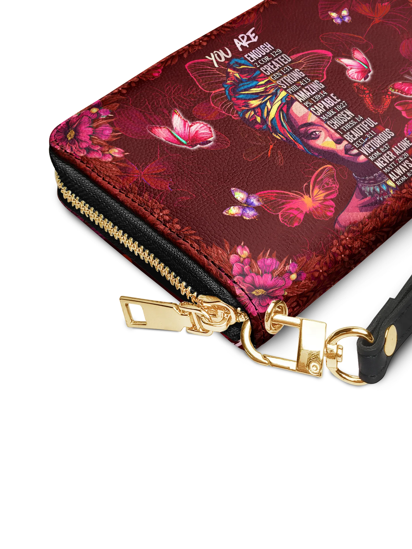 Afroyla "Imani" Pomegranate Red Wallet