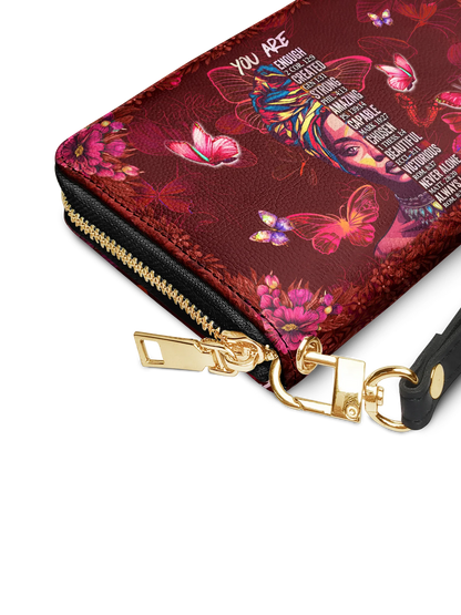 Afroyla "Imani" Pomegranate Red Wallet