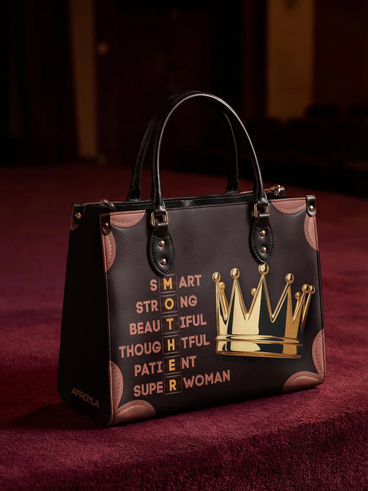 Afroyla "Imarimom" Leather Handbag