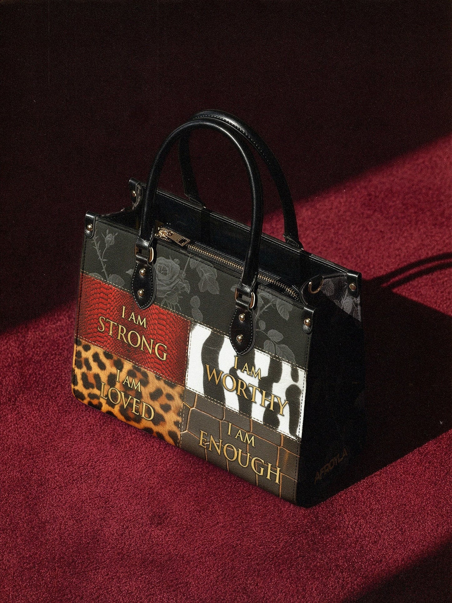 Afroyla "Kadia" Leather Handbag
