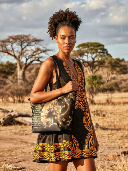 Afroyla "Lumina" Leather Tote Bag