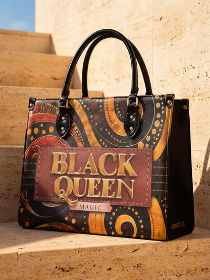 Afroyla "Makeda" Leather Handbag